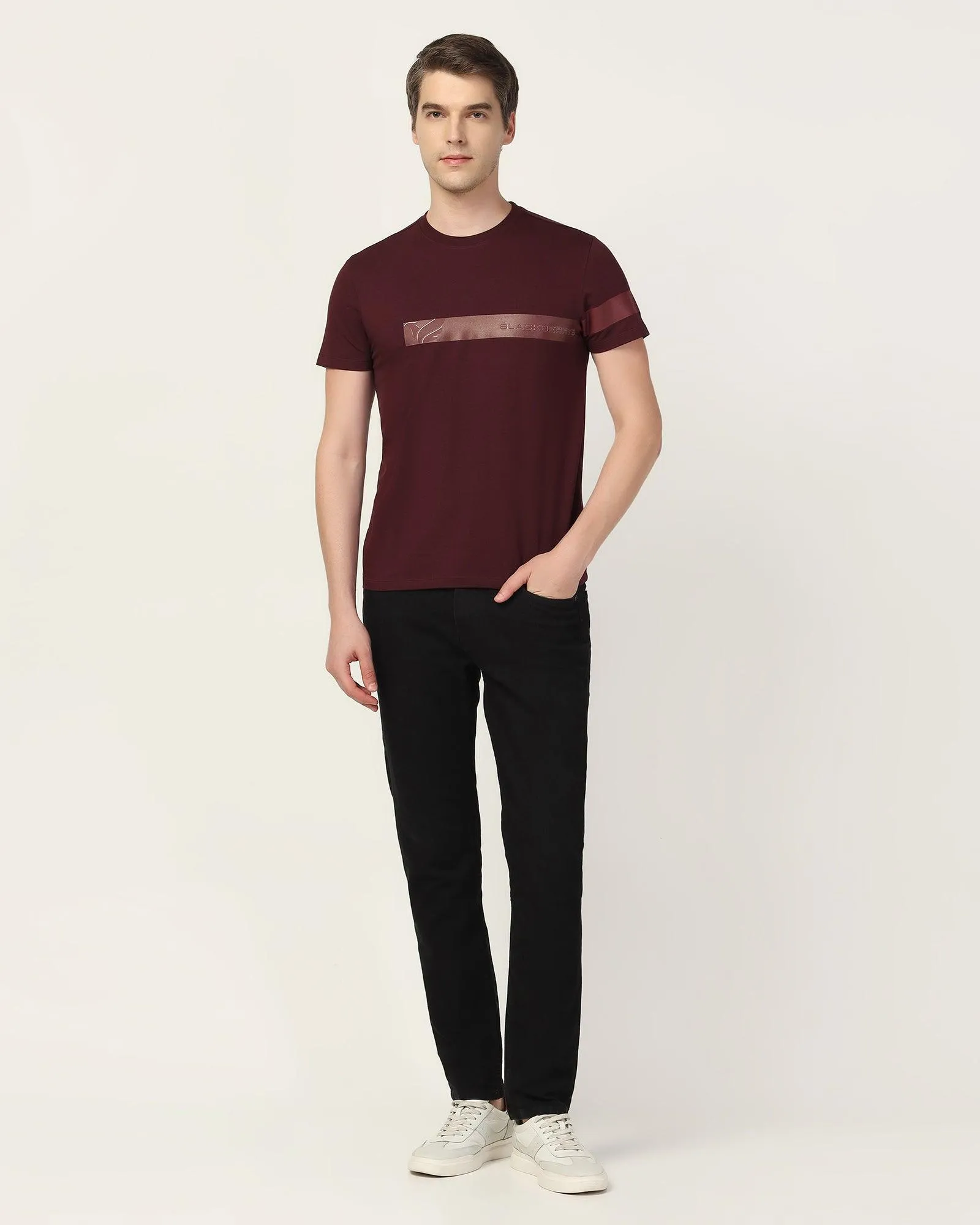 Crew  Neck Fig Solid T-Shirt - Samuel