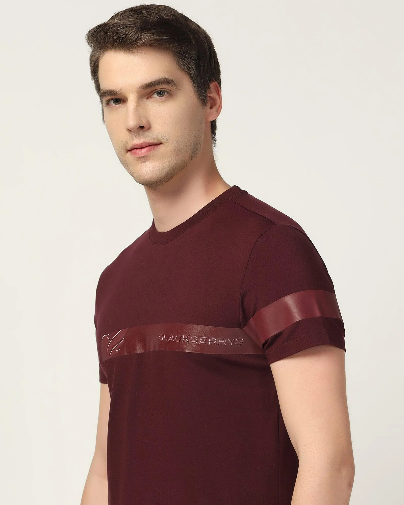 Crew  Neck Fig Solid T-Shirt - Samuel