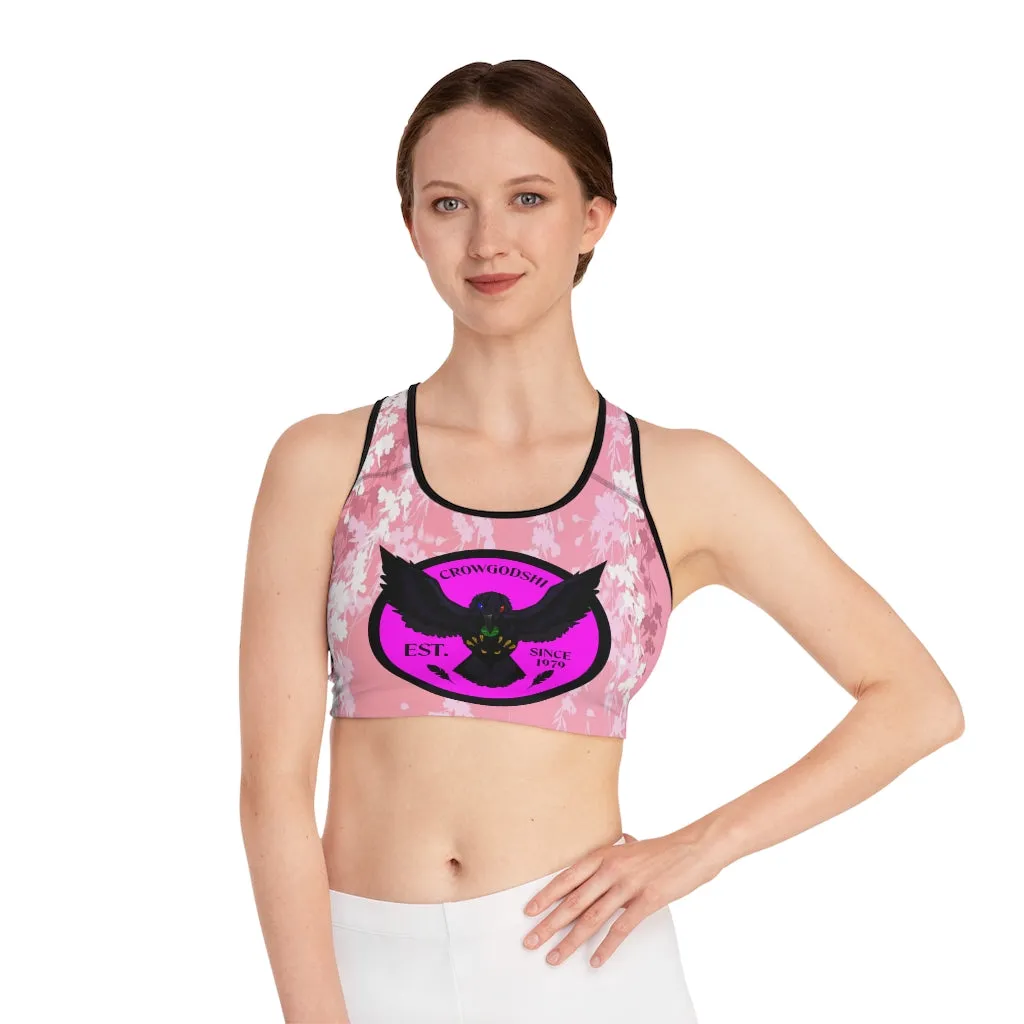 Crowgodshi Designer Hanging Gardens Sports Bra