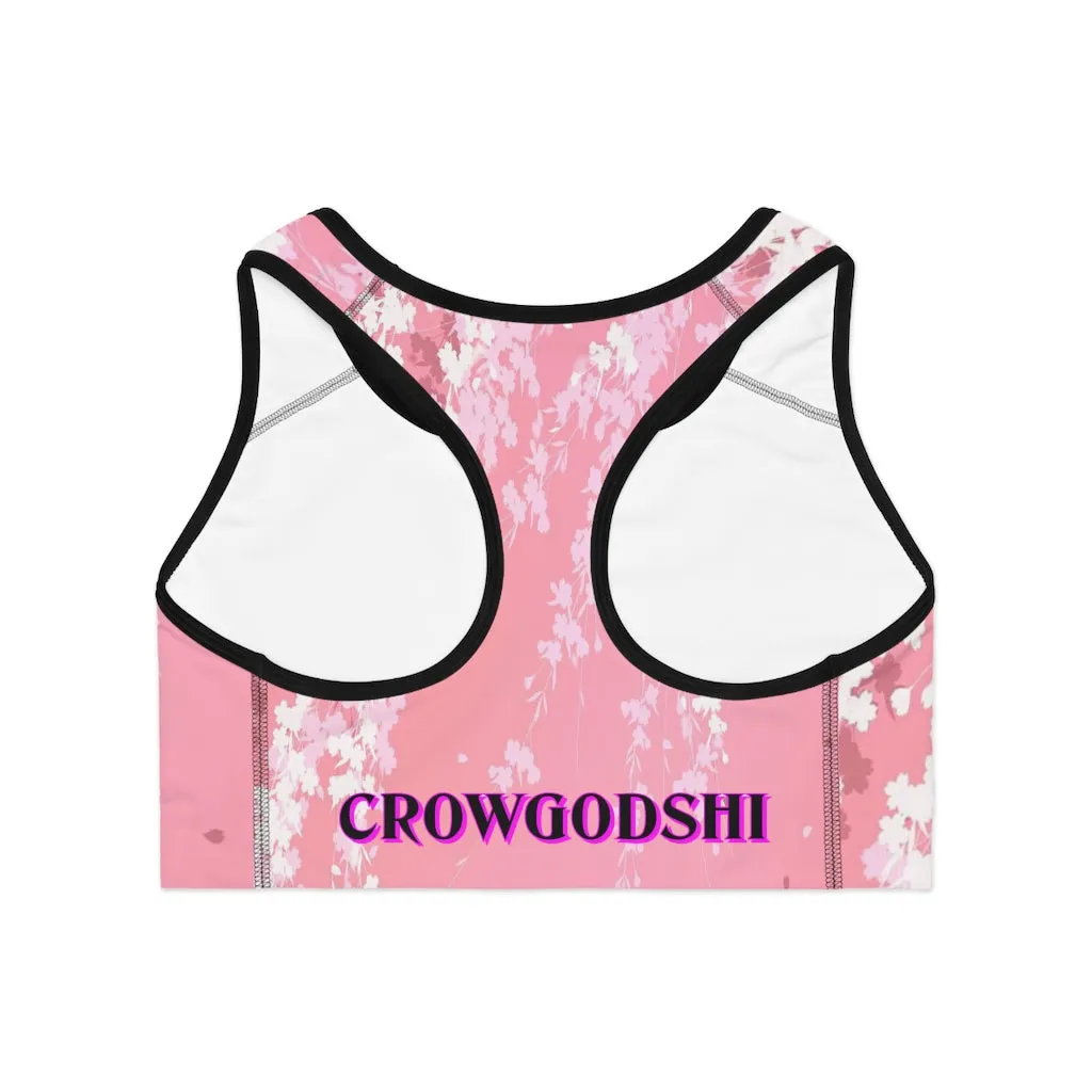 Crowgodshi Designer Hanging Gardens Sports Bra