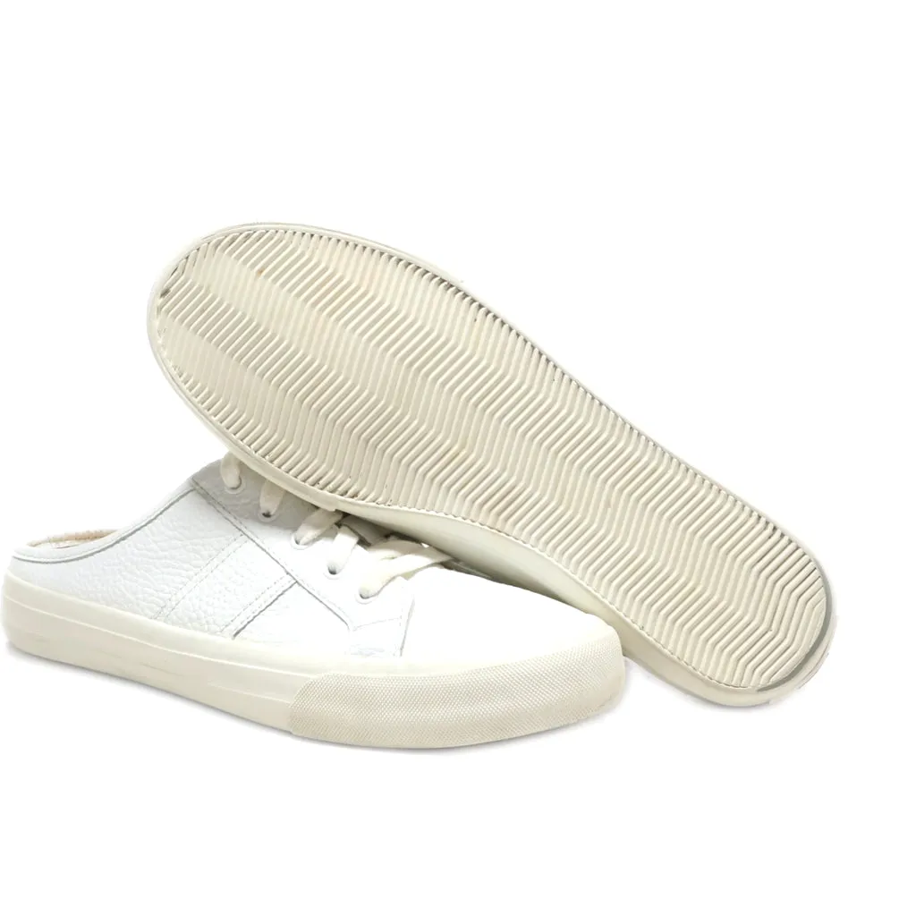 Crown Vintage Mules Leather White Colour For Women