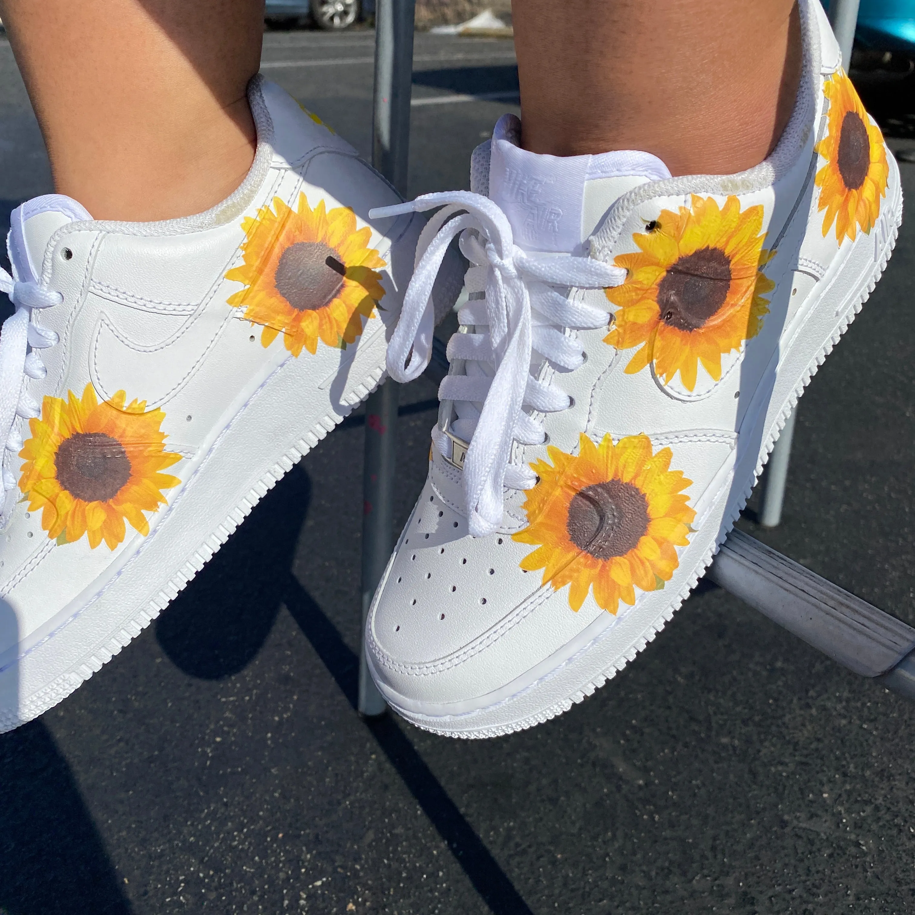 Custom Nike Air Force 1 Sunflower - Custom Nike Shoes