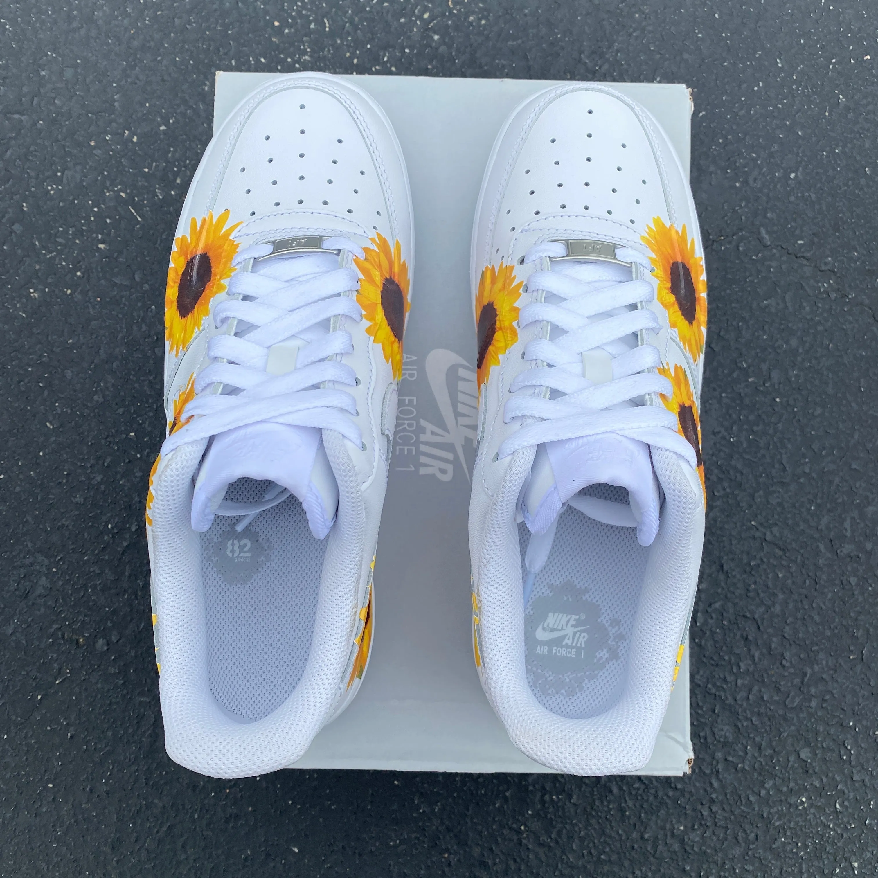 Custom Nike Air Force 1 Sunflower - Custom Nike Shoes