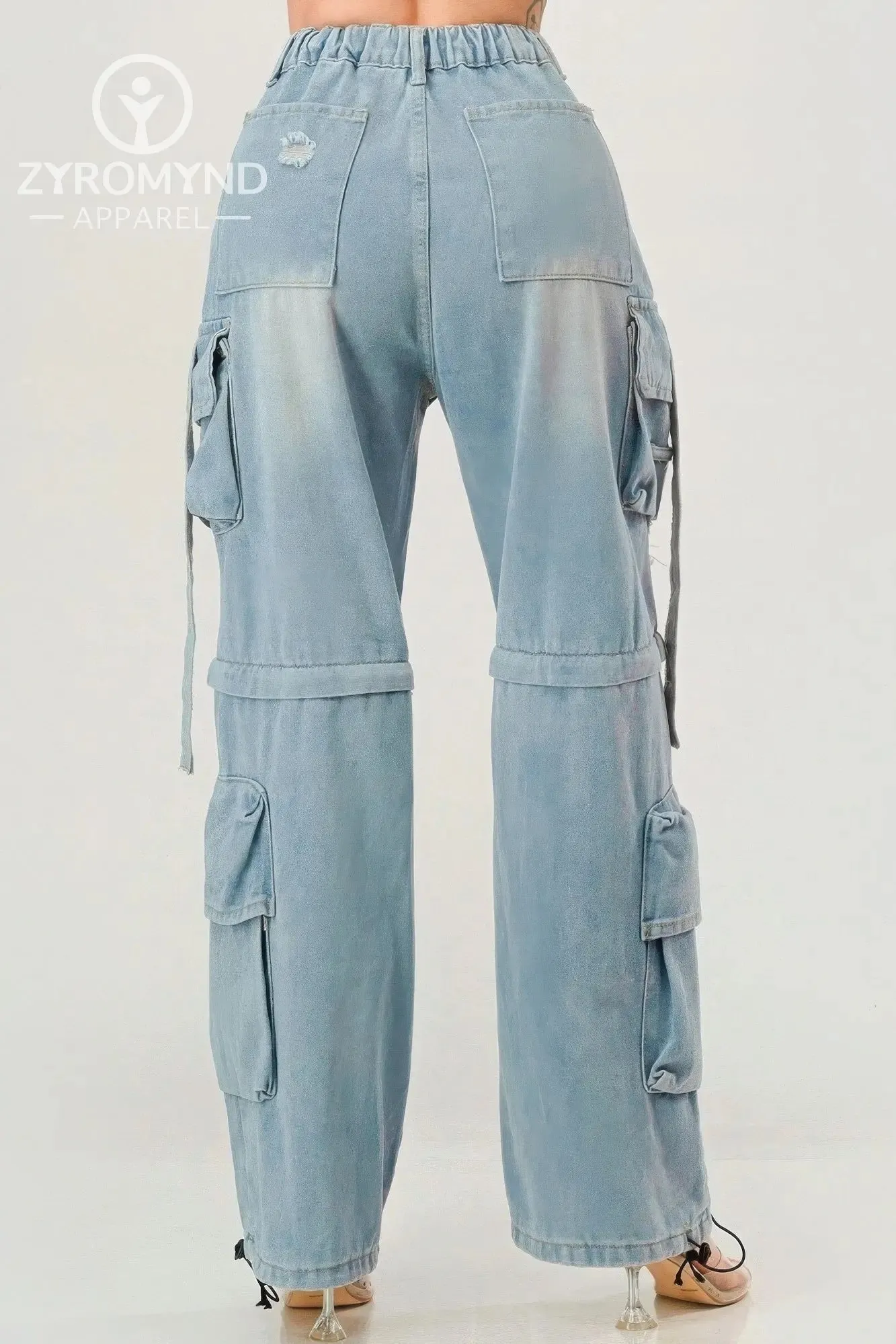 Denim Cargo Jeans