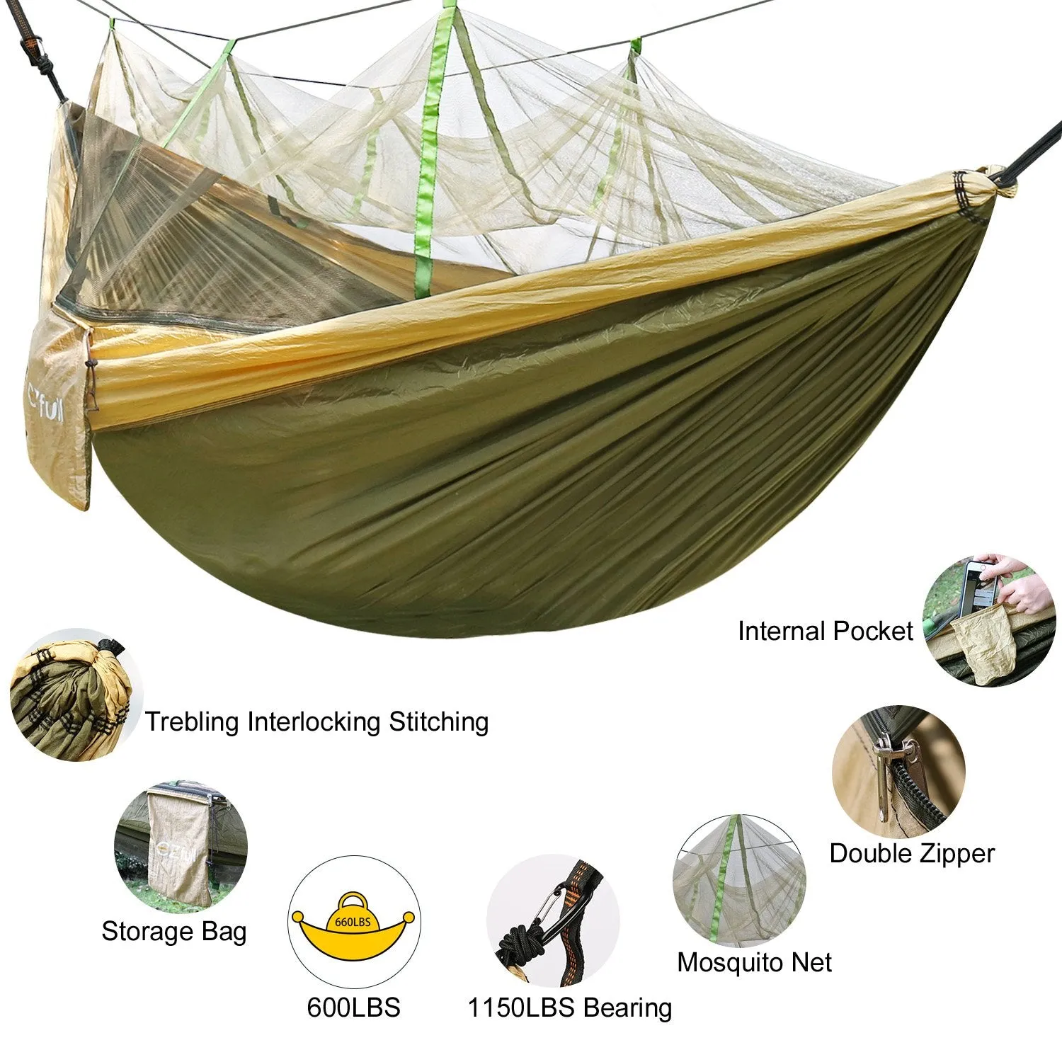 Double Camping Hammock - Ezfull