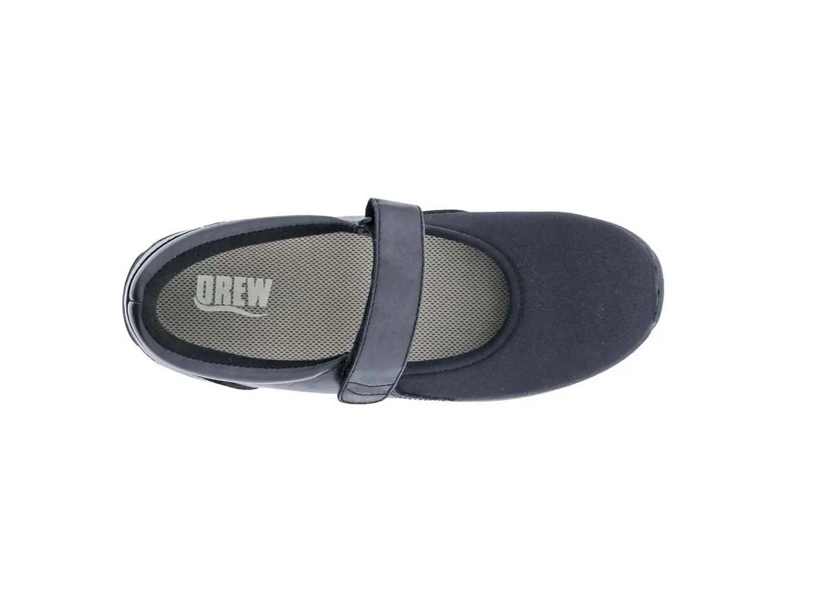 Drew Magnolia Women Casual Shoes In Black Lurex Stretch