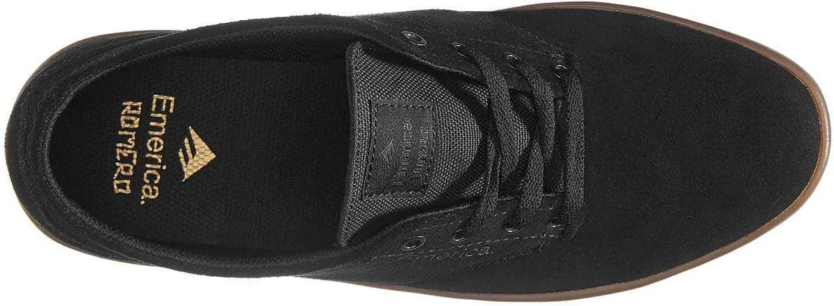 Emerica Mens The Romero Laced Black Charcoal Gum