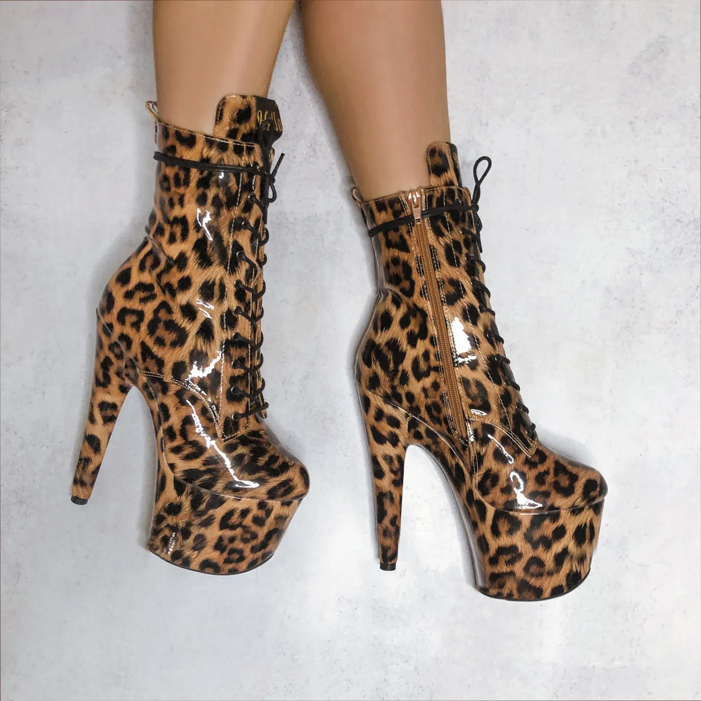 Empire Kicks Booties - Leopard - 7 INCH