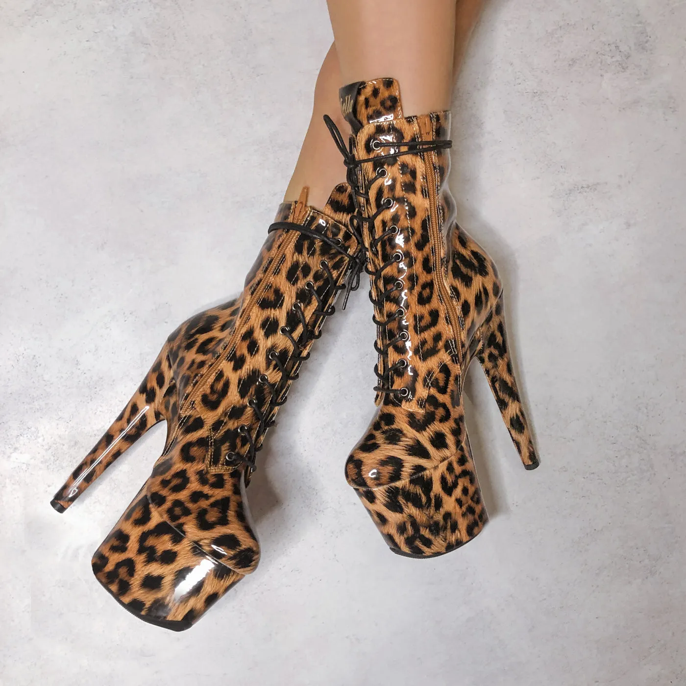 Empire Kicks Booties - Leopard - 7 INCH