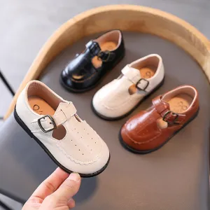 Fashionable Breathable Leather Shoes For Boys And Girls