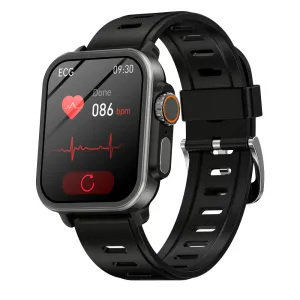 FITAOS  VEE Bluetooth Call ECG/EKG Blood Oxygen Heart rate Blood Sugar Monitoring Music SmartWatch