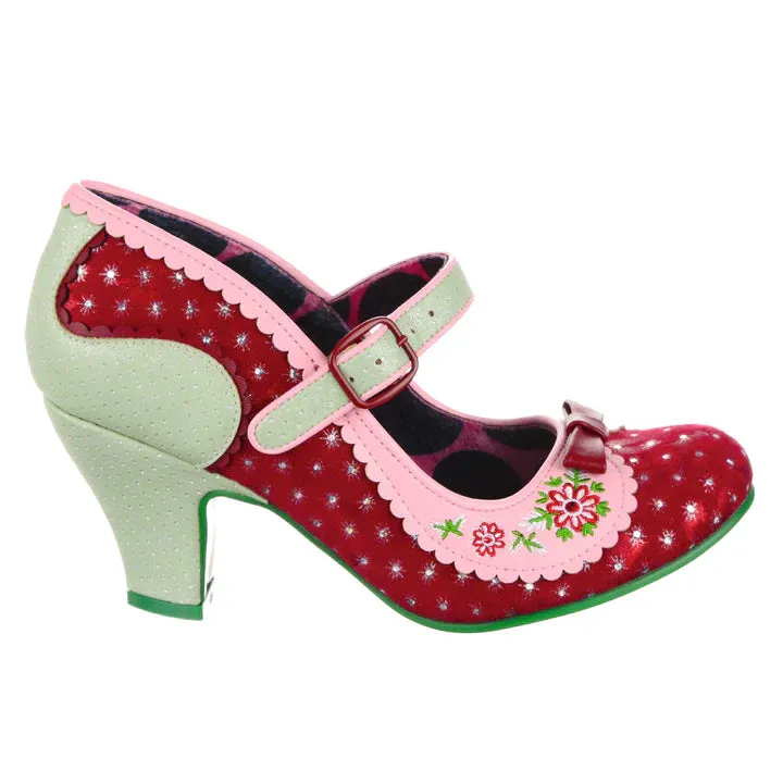 Flower Flounce in Red by Irregular Choice