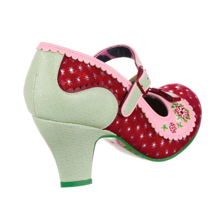 Flower Flounce in Red by Irregular Choice