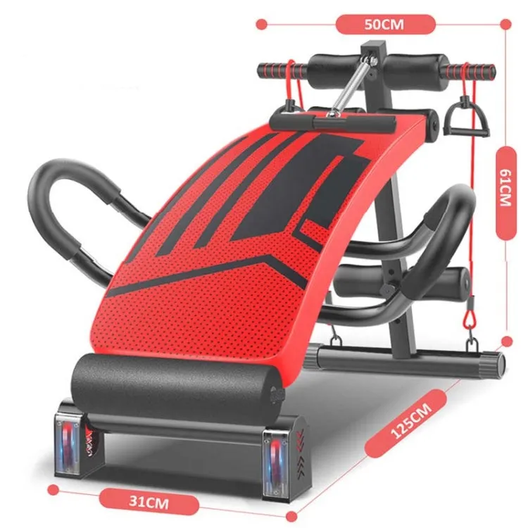 Foldable Sit-up Board For Household Multifunctional Abdomen, Specification: 177P-X2 Black Standard