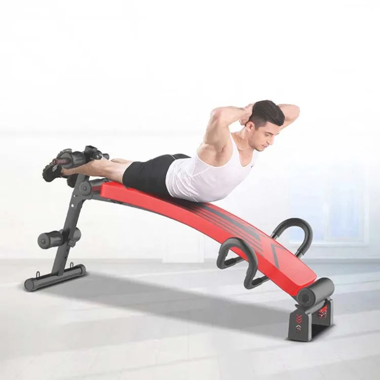 Foldable Sit-up Board For Household Multifunctional Abdomen, Specification: 177P-X2 Black Standard