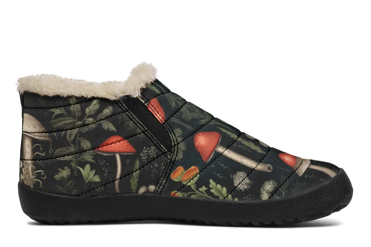 Foraging Winter Sneakers - Warm & Easy Slip-On Shoes Lined with Vegan Wool with Anti-Slip Soles