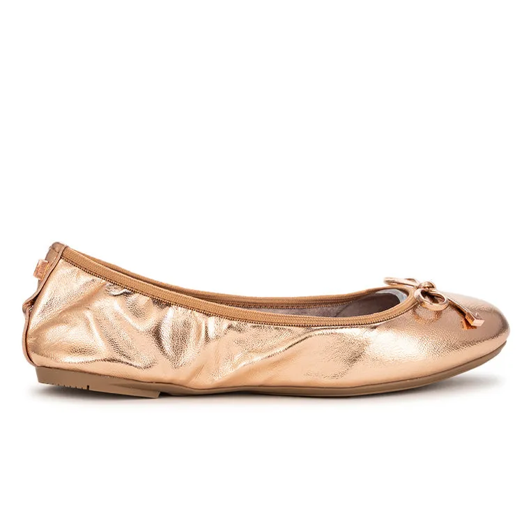 FRANKIE Ballet Flat Shoes - Rose Gold