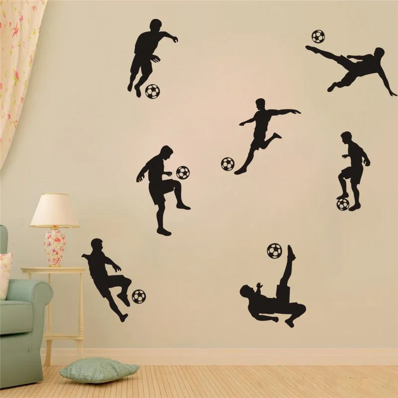 Fun Soccer Player Decals