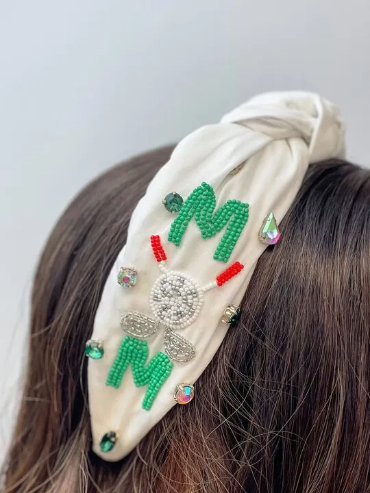 Golf 'Mom' Embellished Headband