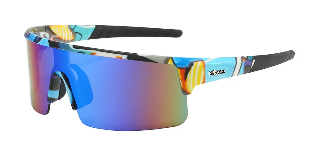 Graffiti Shield Sports Sunglasses