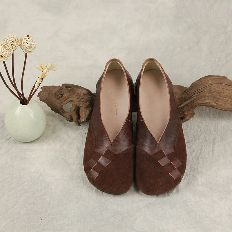 Hand-woven Casual Vintage  Flats | Gift Shoes