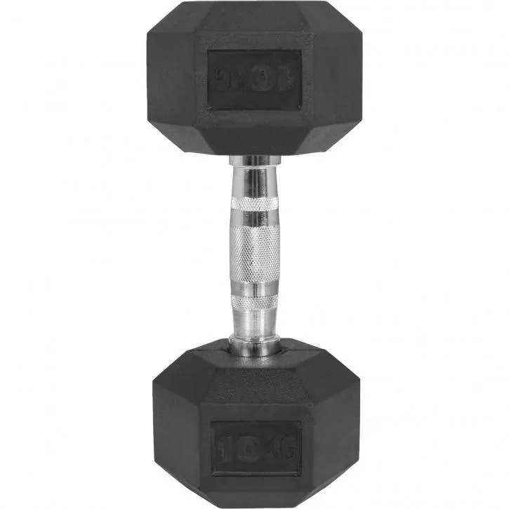 Hex Rubber Dumbbell 10KG