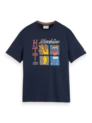 Hit Machine Printed T-Shirt (Navy) - S1745750002