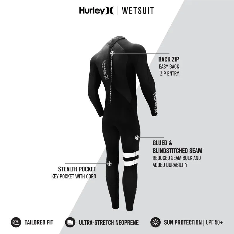 Hurley Fusion Wetsuits Men 302 Back Zip