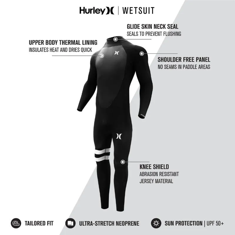 Hurley Fusion Wetsuits Men 302 Back Zip