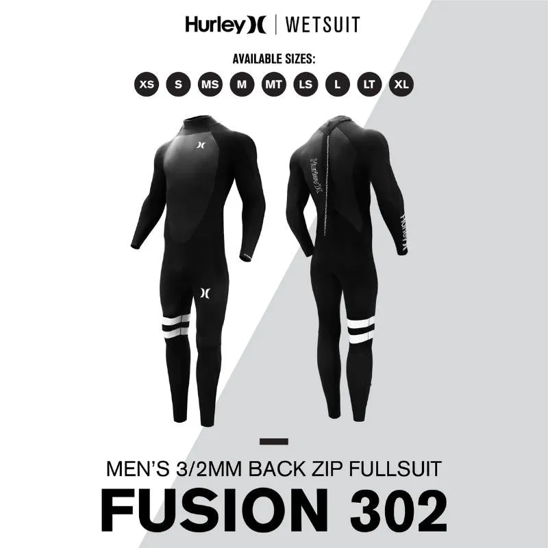 Hurley Fusion Wetsuits Men 302 Back Zip