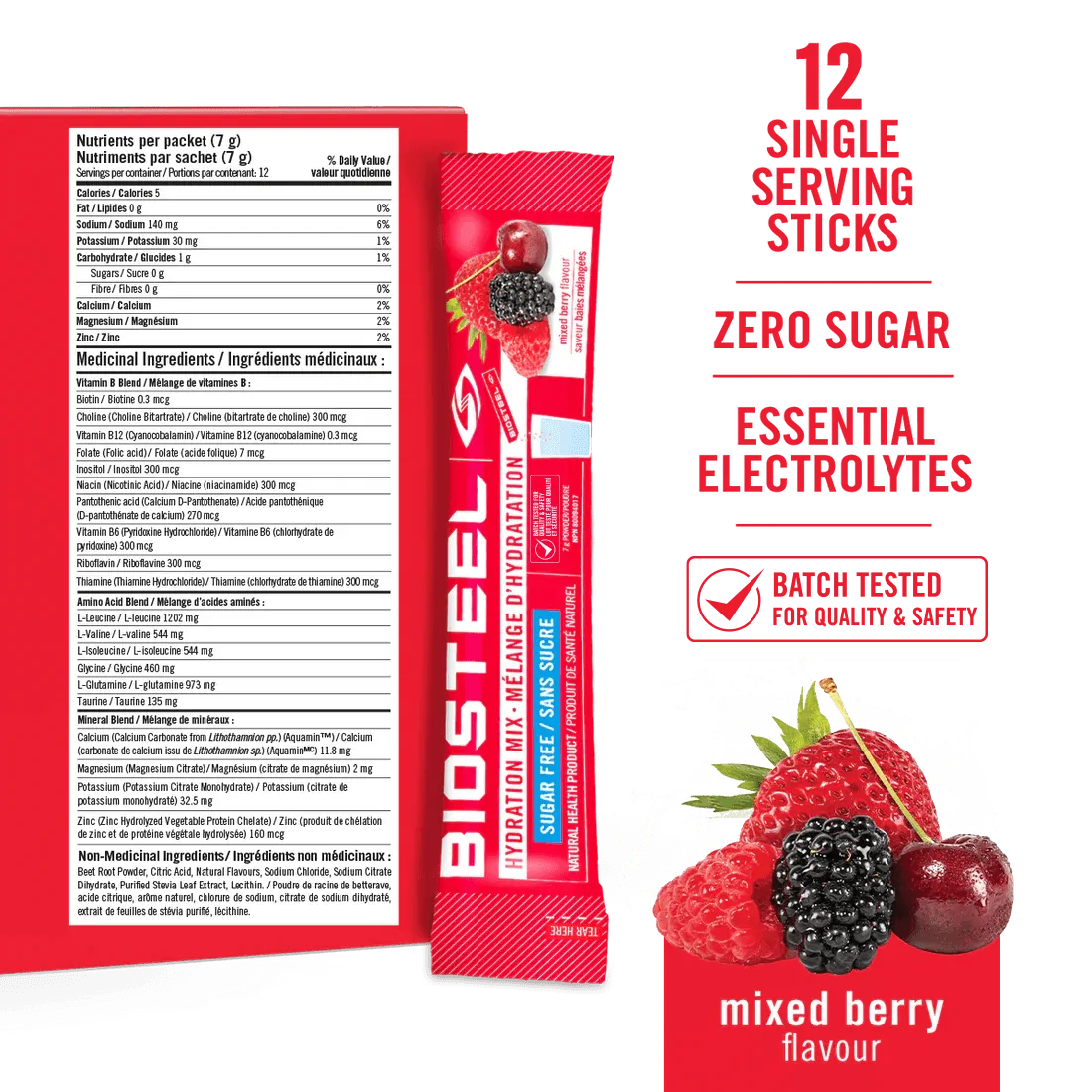 HYDRATION MIX / Mixed Berry - 12 Servings