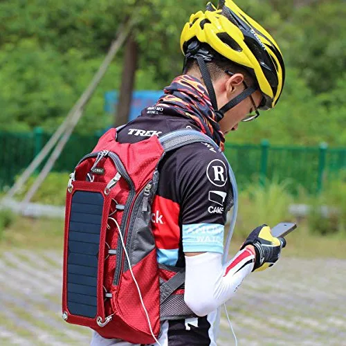 Hydration Solar Backpack 7W Solar Panel Charger & 2L Bladder Bag