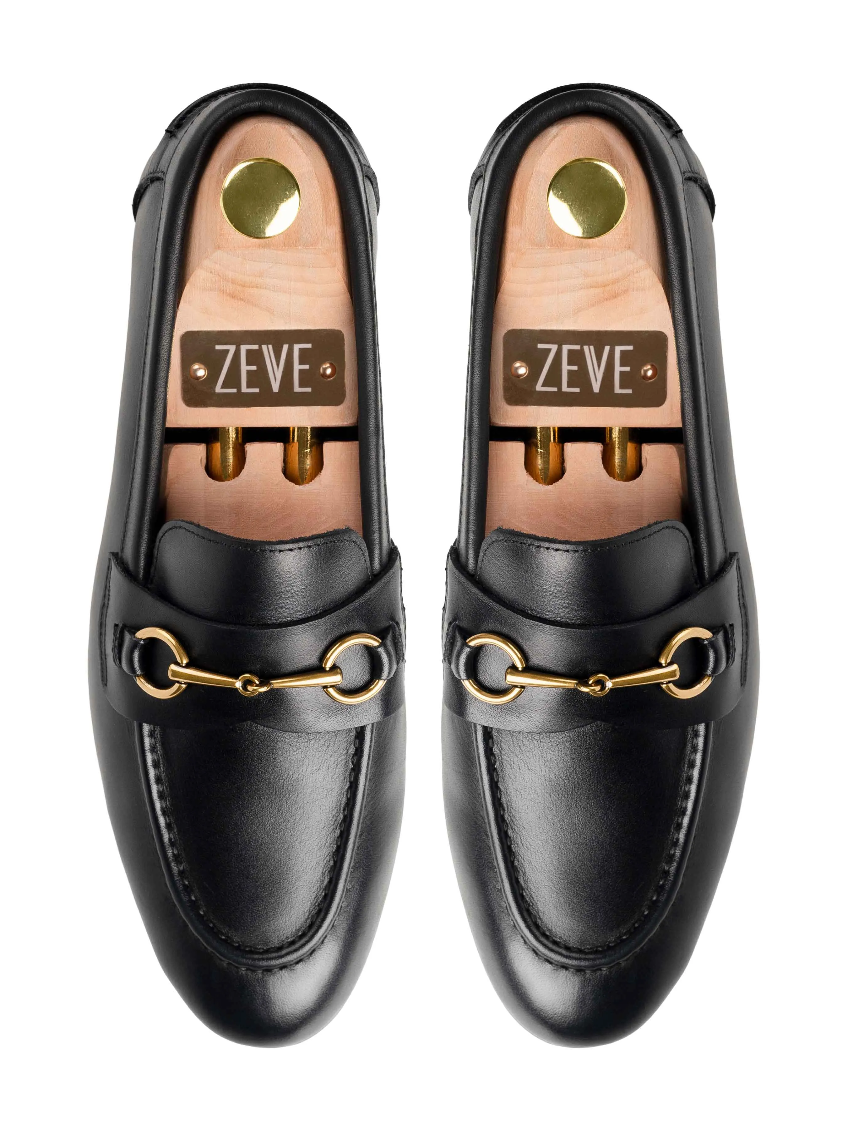 Ivan Horsebit Loafer - Solid Black Leather