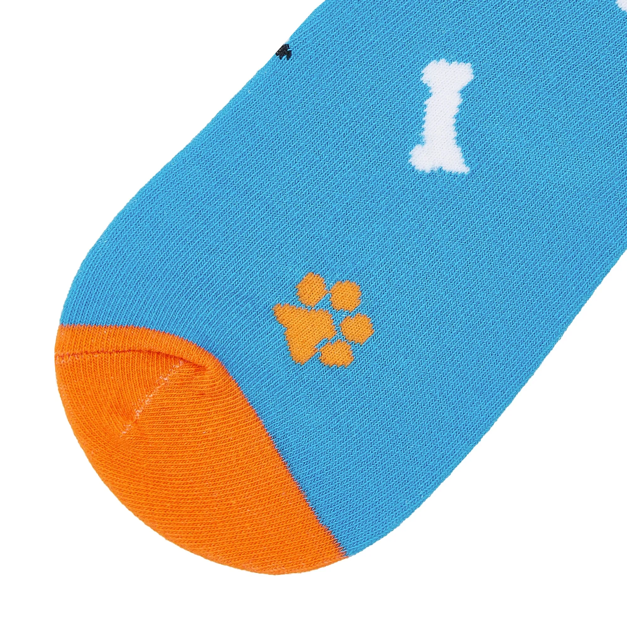 Jack Russell Terrier Printed Crew Length Socks