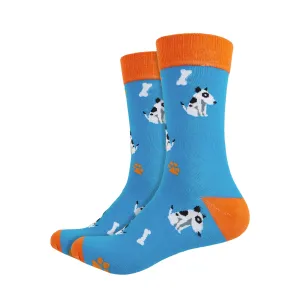 Jack Russell Terrier Printed Crew Length Socks