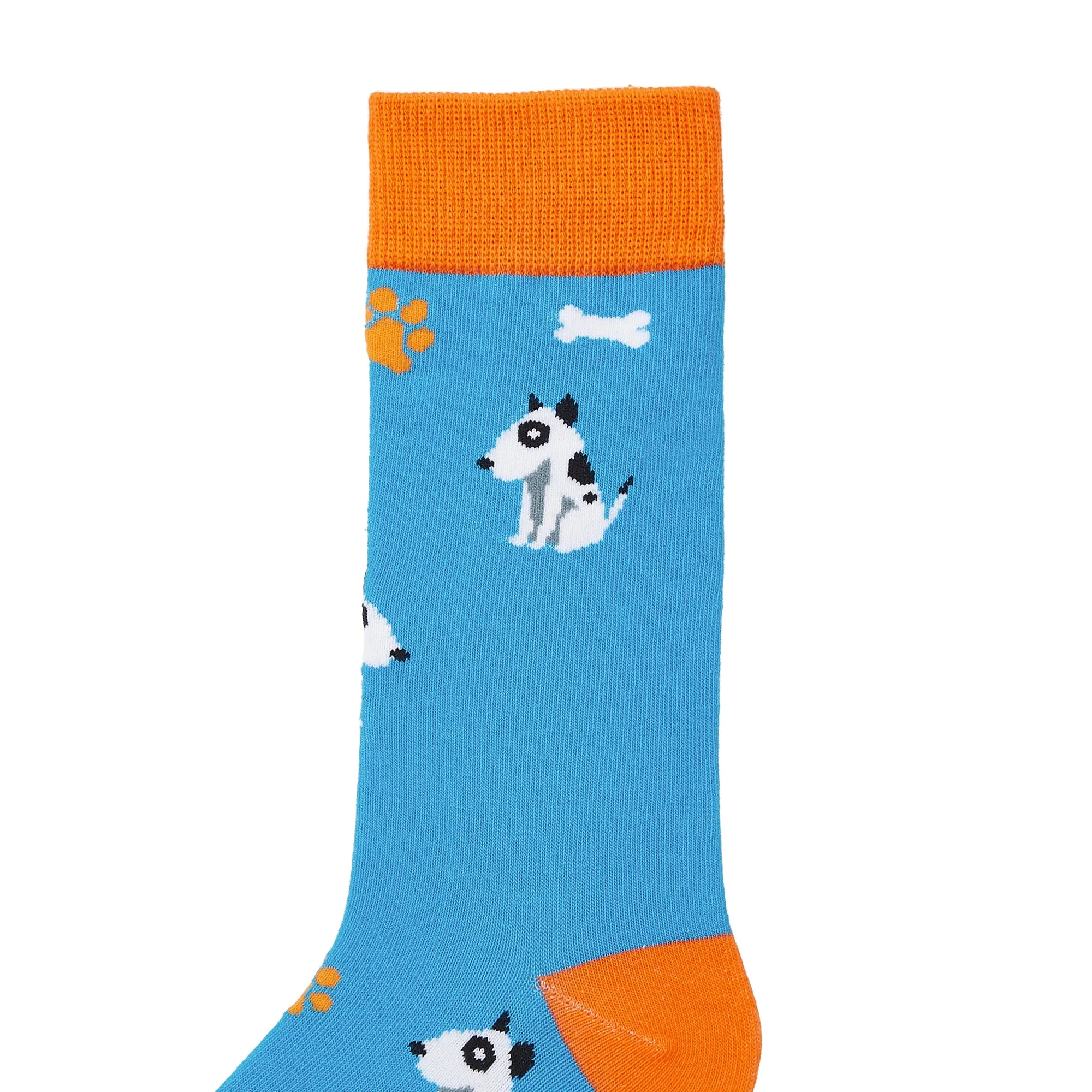 Jack Russell Terrier Printed Crew Length Socks