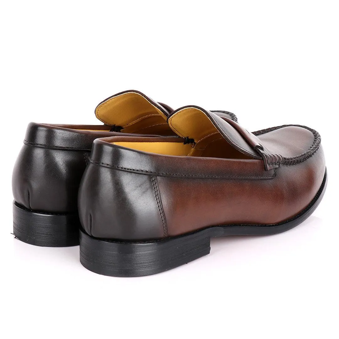 J.M Weston Plain Leather Designed Men's shoe