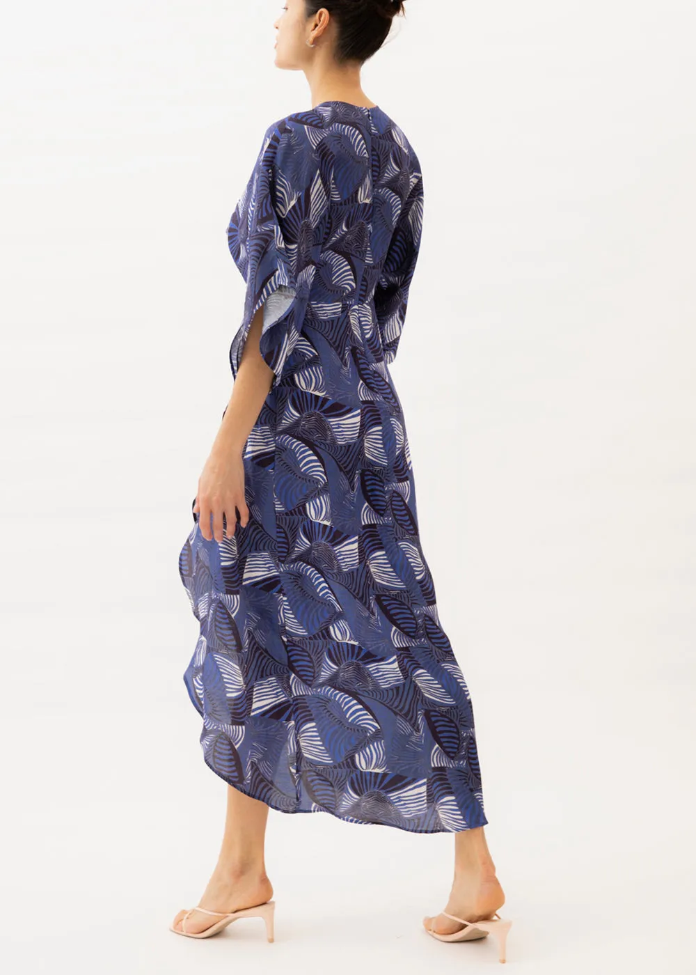 Katherine Blue Geo Print Maxi Dress