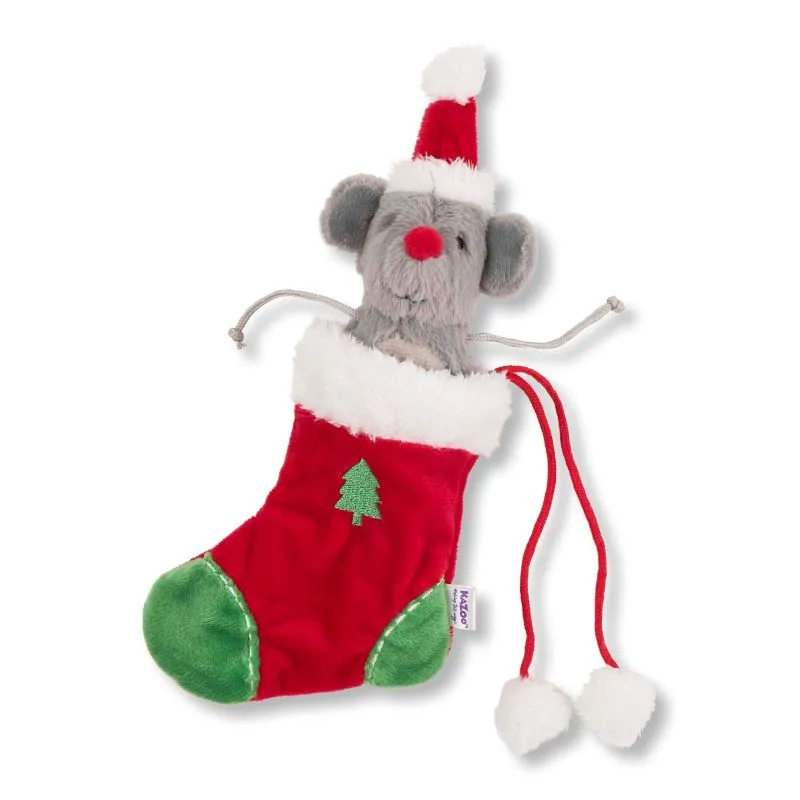 Kazoo Kitty Christmas Mouse in Stocking