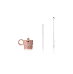 Liewood Lid With Straw and Brush for Falk Bottle 250ml | Rose