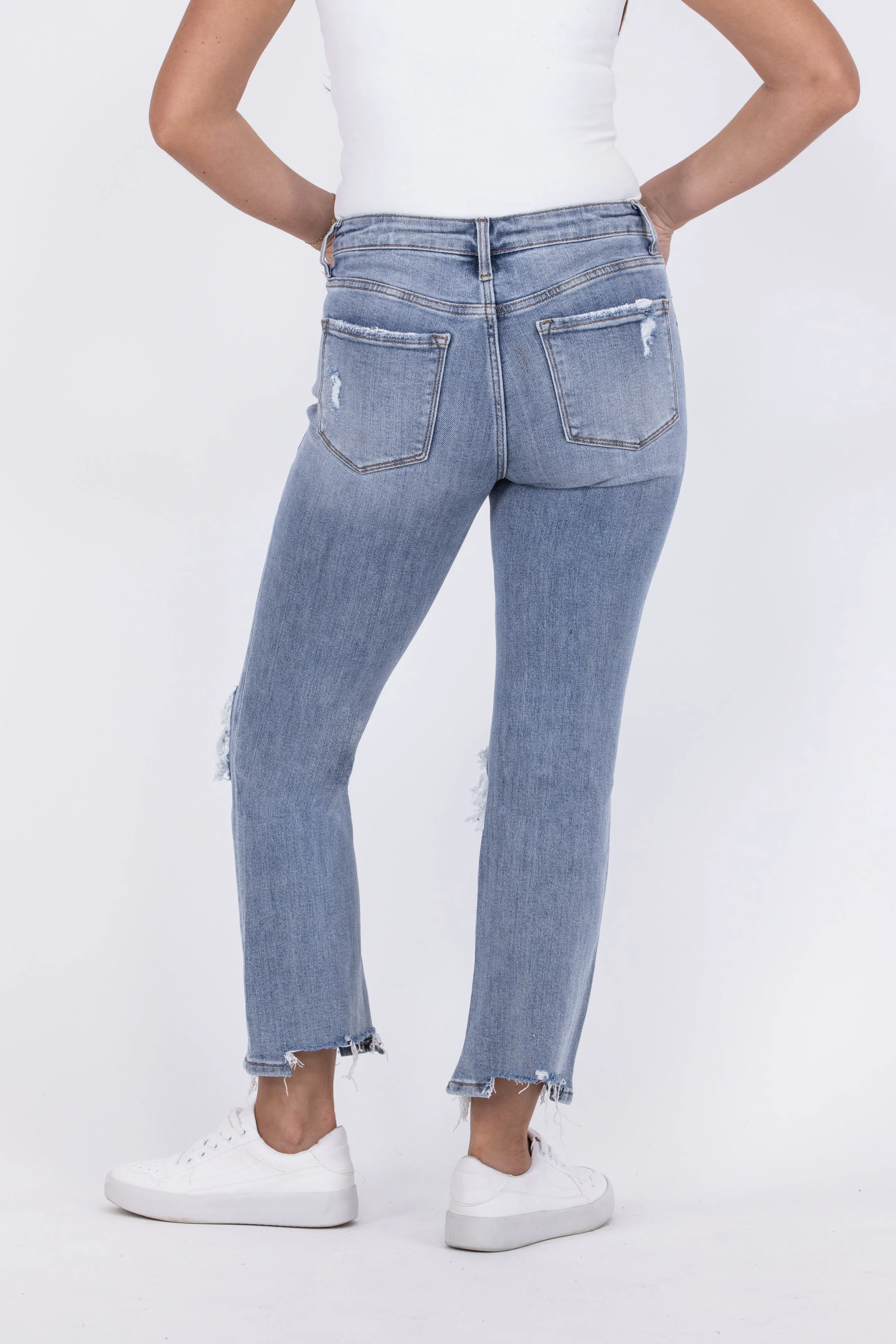 Lovervet You're A Ten High-Rise Kick Flare Denim