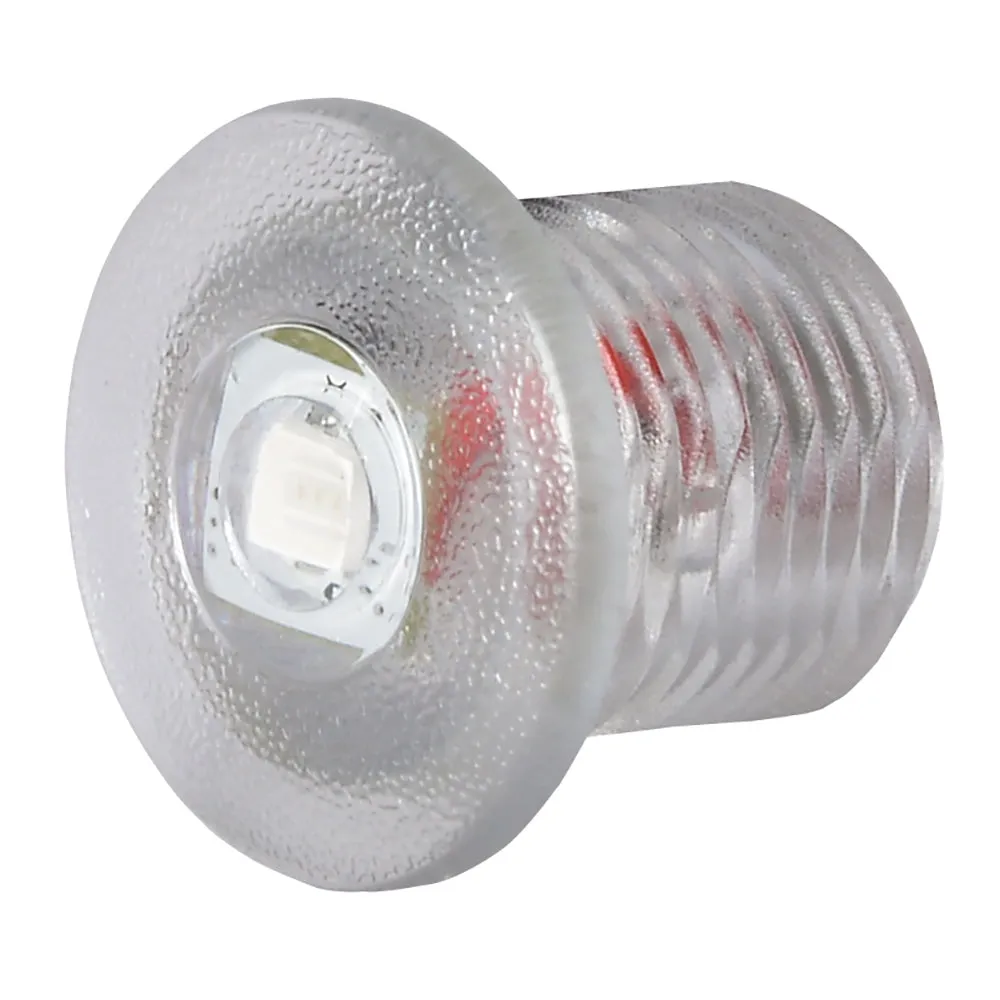 Lumitec Newt Courtesy/Accent Red LED Light Clear Finish 12v