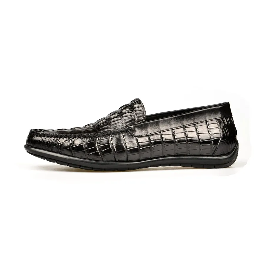 Luxury CrocLeather Daily Business Slip On Loafers