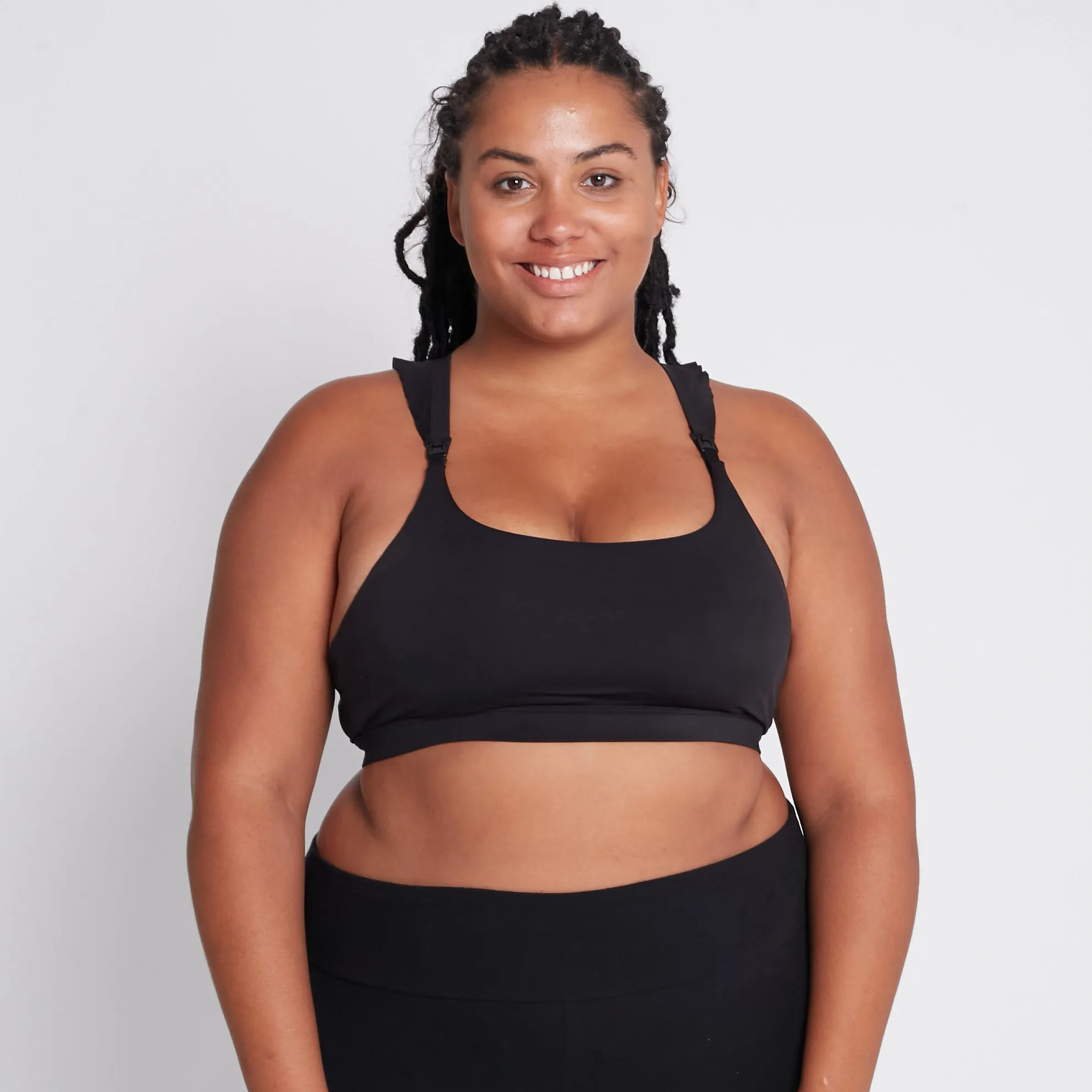 Madison - Medium Support Nursing Sport Bra (Noir)