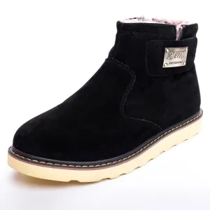 Man's winter suede villi thermal trending joker comfortable snow boots