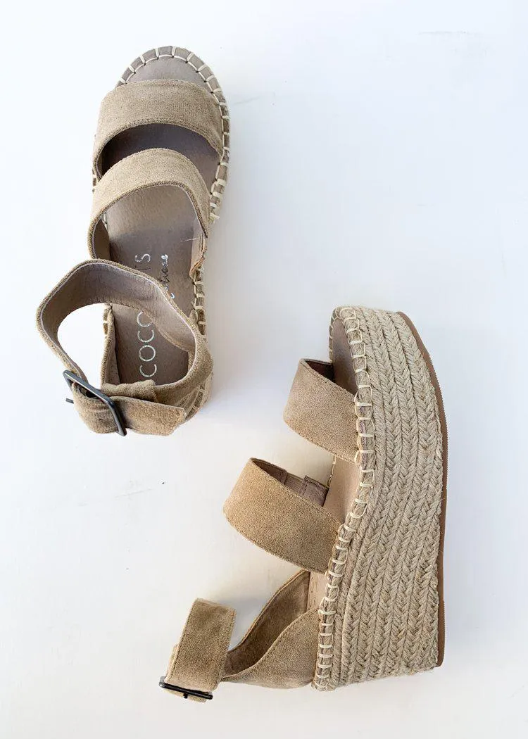 Matisse Soire Platform Wedge-Natural