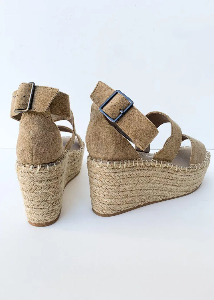 Matisse Soire Platform Wedge-Natural