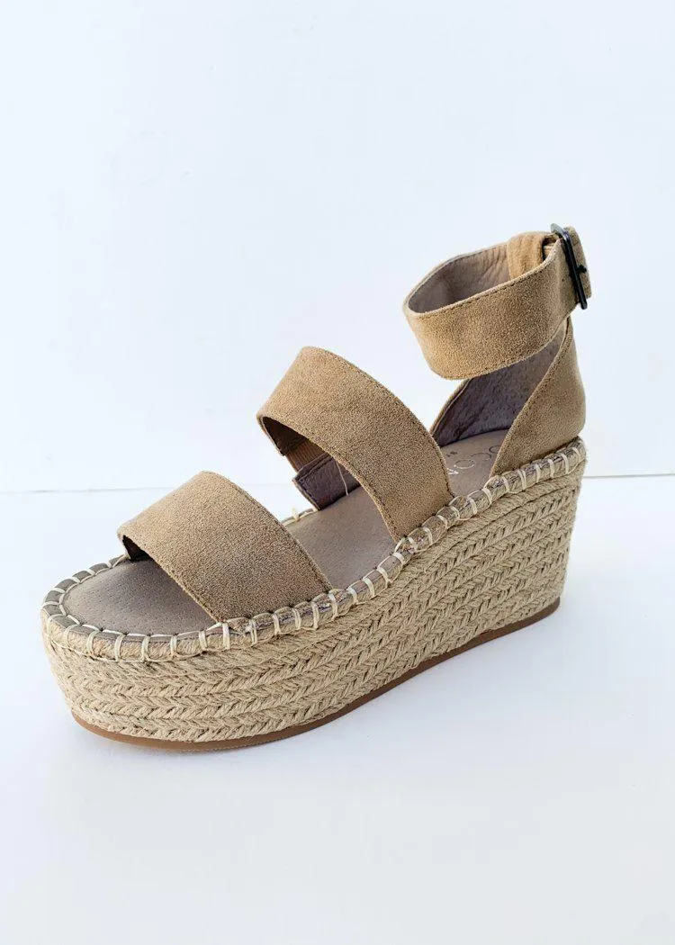 Matisse Soire Platform Wedge-Natural