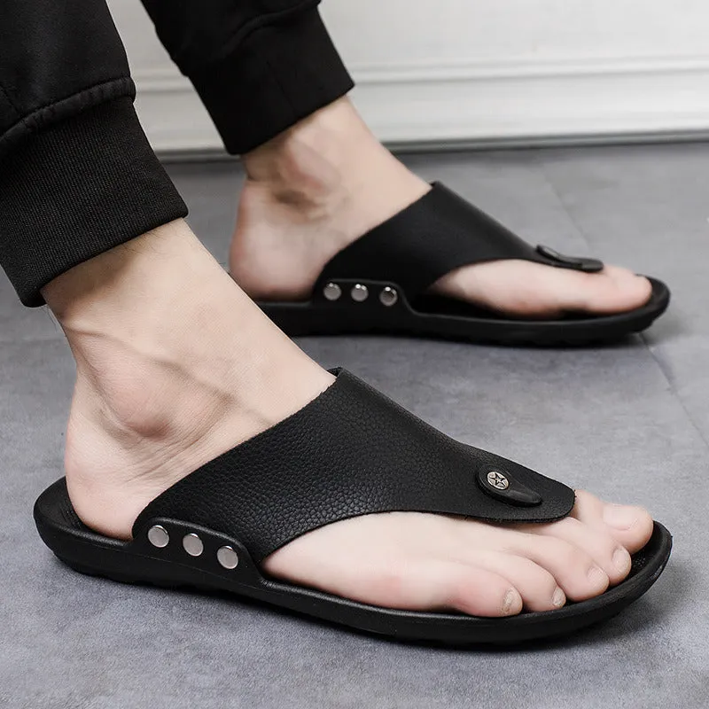 Men's New Summer New Korean Sandals Men's Flip-Flops Beach Shoes Fashion Casual Sandals