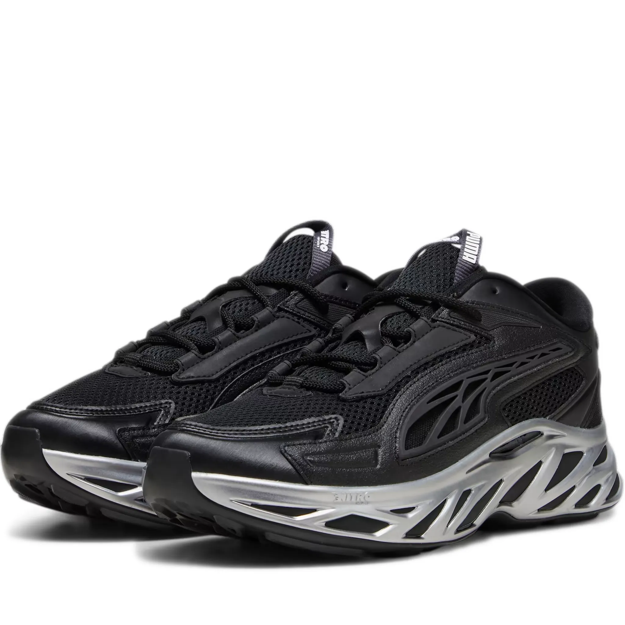 Men's Puma Exotek NITRO Mirrored Shoes - Black/Silver